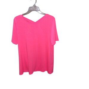 Now N Forever Pink Pullover Top Size 1X NWT